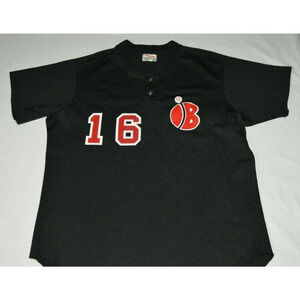 Vintage Wilson Organized High School Baseball Jersey #16 Pullover Black Size 48